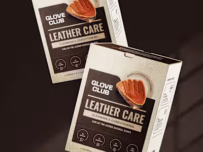 Product packaging box for a Glove Cleaning Kit 