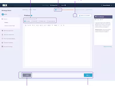 Analysing & updating a SaaS platform section