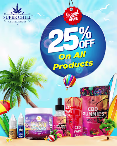 CBD Product Banner & Social Media Post