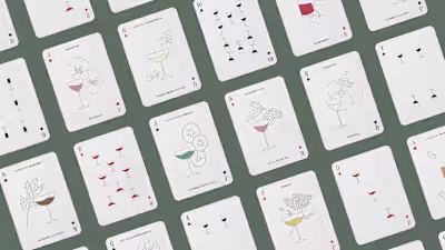 Craft Cocktail Playing Cards / Print Design