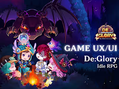 De:Glory Game UX/UI Design