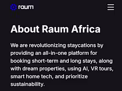 Website copy for a real estate company 