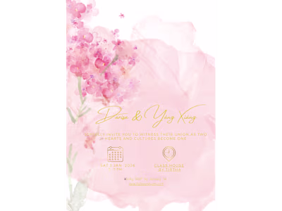 legant  Wedding Invitation Template – Modern & Editable