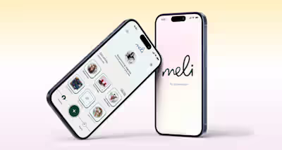 The Webflow landing page for Meli - B2B2C software platform