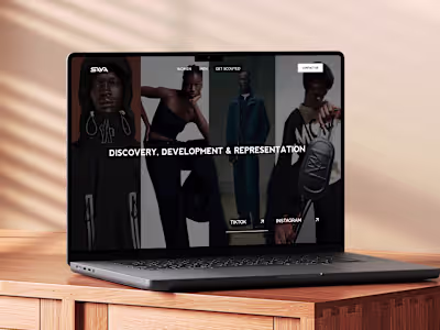 Saya - Fashion Model Management Website Design