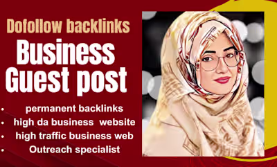 I will do business guest post dofollow backlinks onhigh da doma…