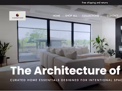 DTC Case Study: The Architect's Gallery