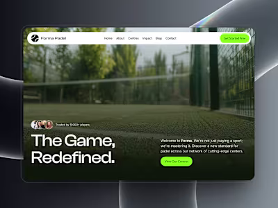 Padel Framer Template in the works: