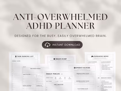 Anti-Overwhelmed ADHD Planner Design