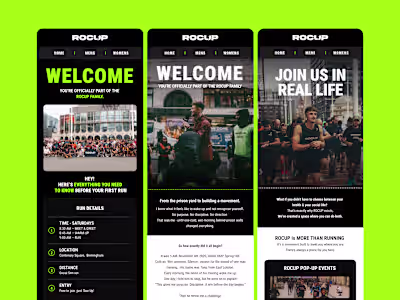 ROCUP Email Campaign Design