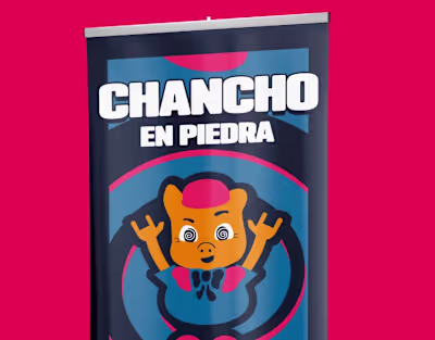 Piezas graficas Chancho En Piedra.