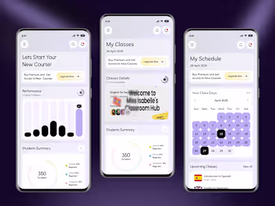 Education app design