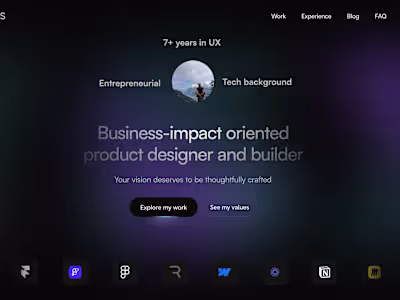 UX Designer Portfolio