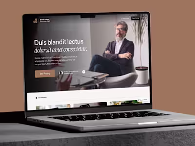 Figma to Framer Website Development for a Creative Director