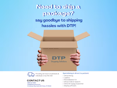 Advertisement Poster DTP Shipping Solutions