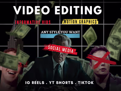IG Reels/YT Shorts/Tiktok: Video Edits