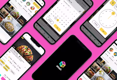A vibrant mobile app design for Slash