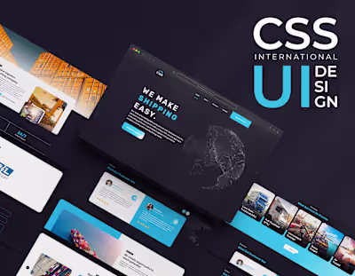 Shipping Website Web UI Design on Behance