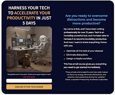 Educational Email Course Example