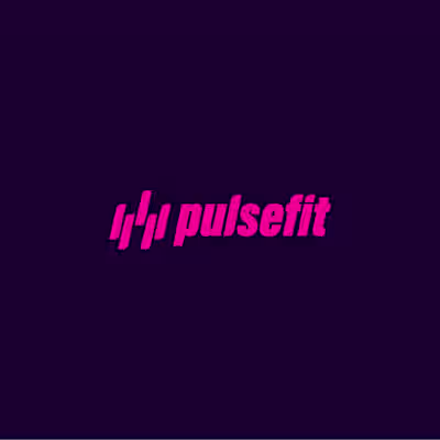PulseFit – Fitness App Logo & UI Preview