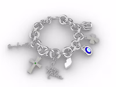 3D Charm Bracelet 