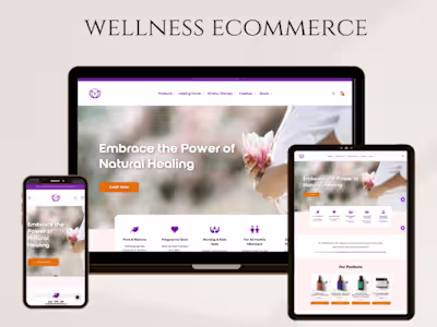Shopify Website Redesign - Wellness E-commerce