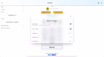 Enigma Puzzle game