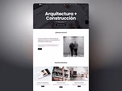 Website Redesign for Ramos Arquitectura