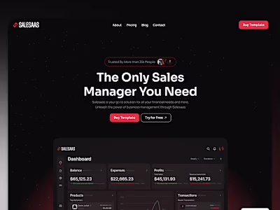 Salesaas Template Design
