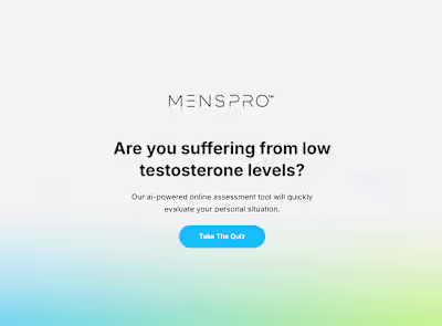Low-T Quiz for Menspro Clinics