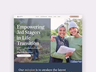 Wix Website Redesign / Non Profit Ministry Website