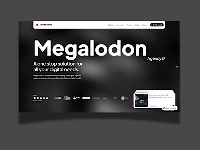 Megalodon- Framer Website
Megalodon is a