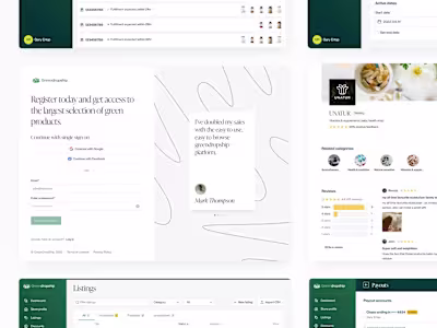 GreenDropShip Platform – Product Design & Design System