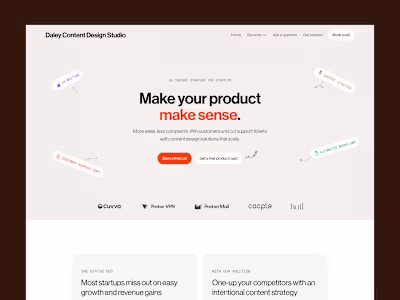Daley Content Design Studio Website Revamp
