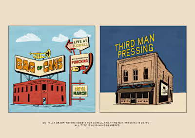 Building Illustrations for Advertisements. 