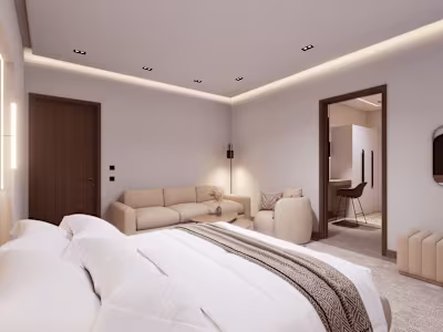 Minimalistic modern bedroom design