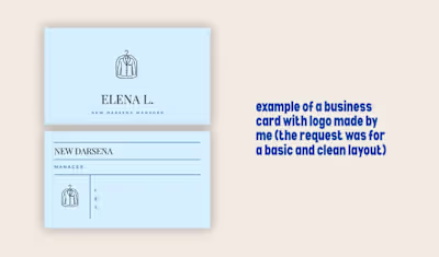 Minimal Laundry Logo + Business Card Design