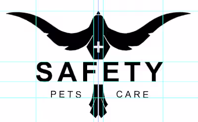 Safety Pet Care Escher Pattern Design & Logo