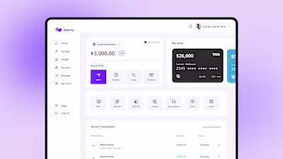 Fintech Web App UI/UX Design