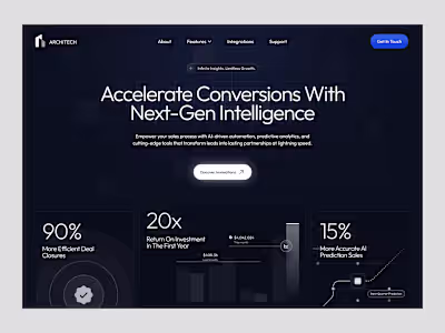 ArchiTech - Header Website Design