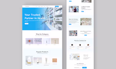 Pharmacy Website Design