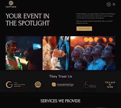 Kaptura Website Design & Development