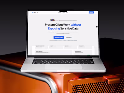 Blur It Website Redesign