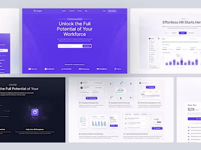 Saas HR Landing page ✨