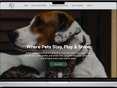 Edial Kennel Landing Page Redesign