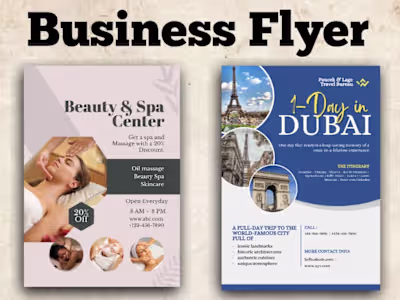 Professional business flyers 