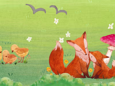 Fox Family and Friends in the Meadow🔥 :