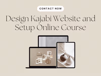 Design kajabi website and setup online course or coaching