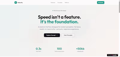 High-Performance Website Concept Built for Speed