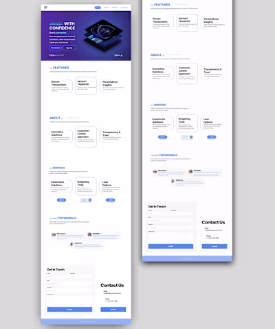 NoVapay fintech web design
